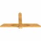 Ekena Millwork Eugene Rough Sawn Timber Gable Bracket, Western Red Cedar, 48"W x 24"H x 2"D x 4"F, 12/12 Pitch GBW048X24X0204EUG00RWR - alternate 2